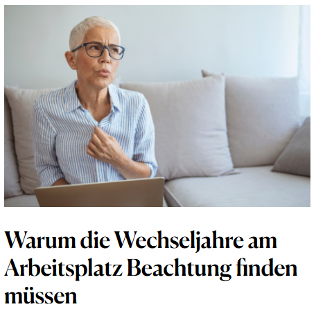 wechseljahre am Arbeitsplatz