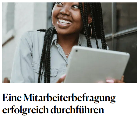 Eine Mitarbeiterbefragung erfolgreich durchführen