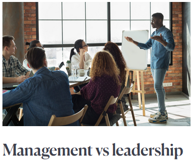 Management vs. leadership