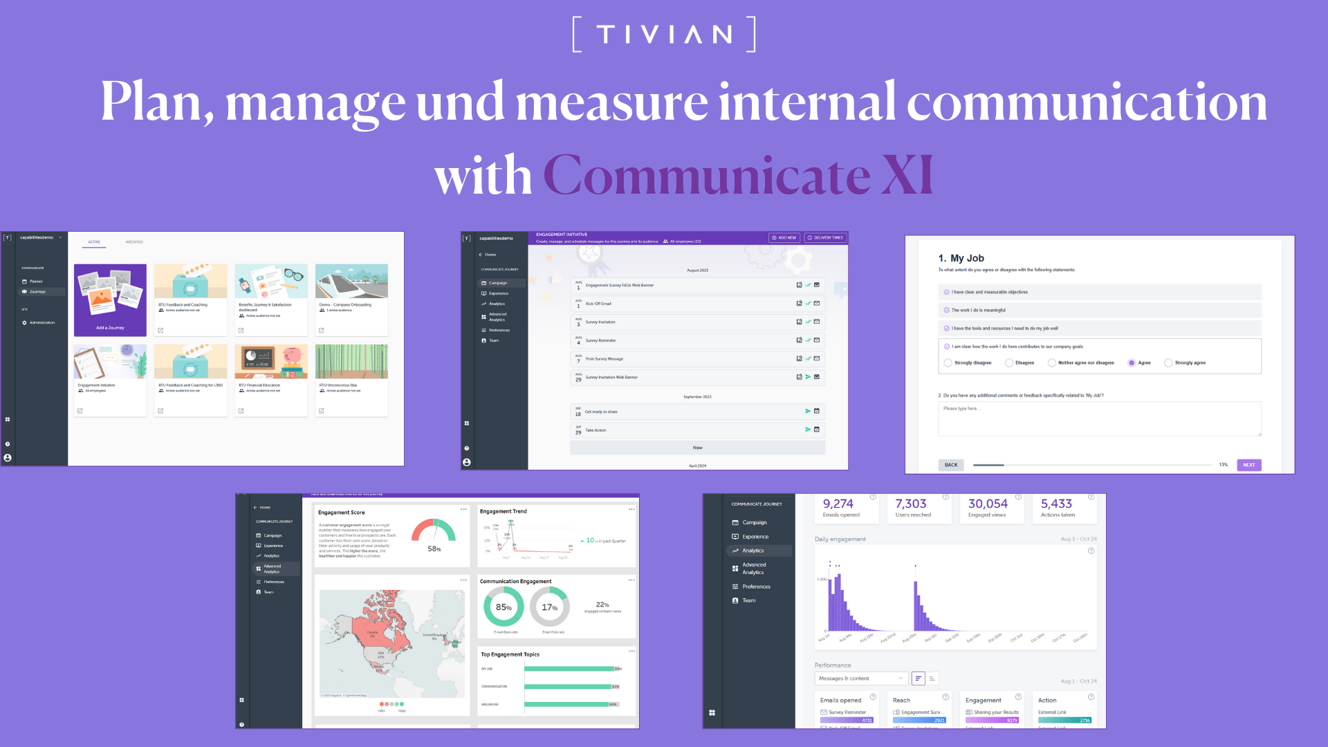 Plan, manage und measure internal communication with Communicate XI
