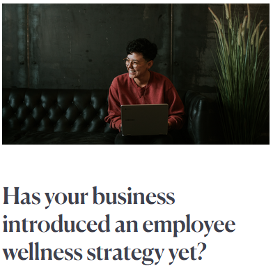 employee wellness strategy